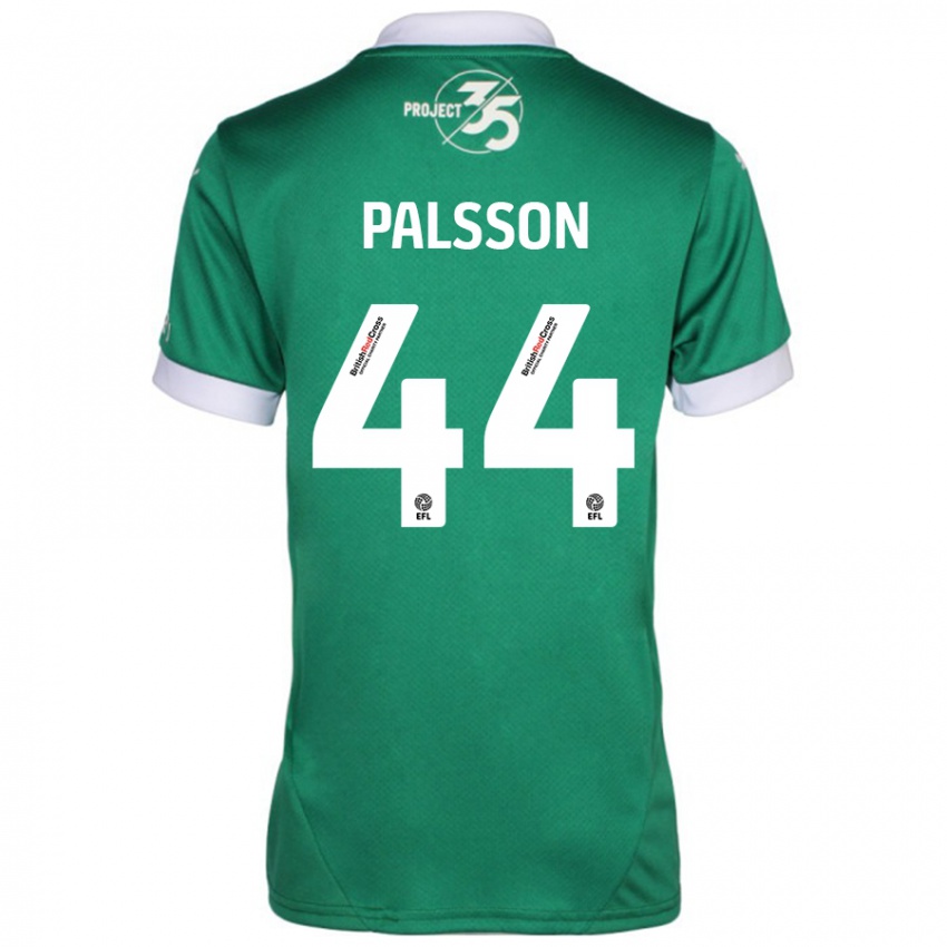 Lapset Victor Pálsson #44 Vihreä Valkoinen Kotipaita 2024/25 Lyhythihainen Paita T-Paita