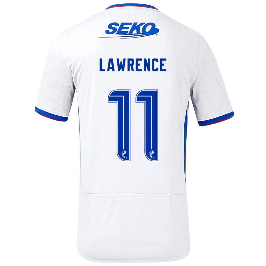 Lapset Tom Lawrence #11 Valkoinen Sininen Vieraspaita 2024/25 Lyhythihainen Paita T-Paita