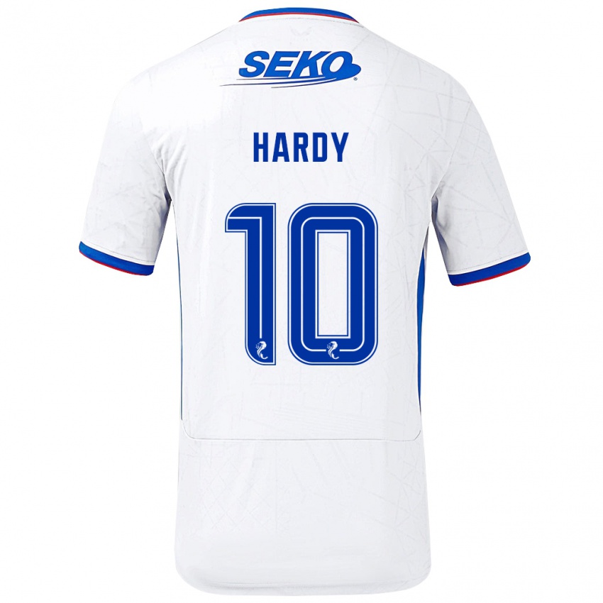 Lapset Rio Hardy #10 Valkoinen Sininen Vieraspaita 2024/25 Lyhythihainen Paita T-Paita