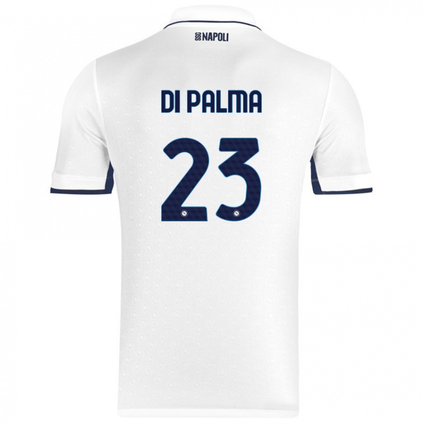 Lapset Manuel Di Palma #23 Valkoinen Royal Blue Vieraspaita 2024/25 Lyhythihainen Paita T-Paita