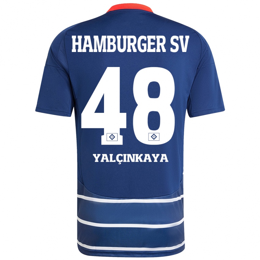 Lapset Bilal Yalcinkaya #48 Tummansininen Vieraspaita 2024/25 Lyhythihainen Paita T-Paita