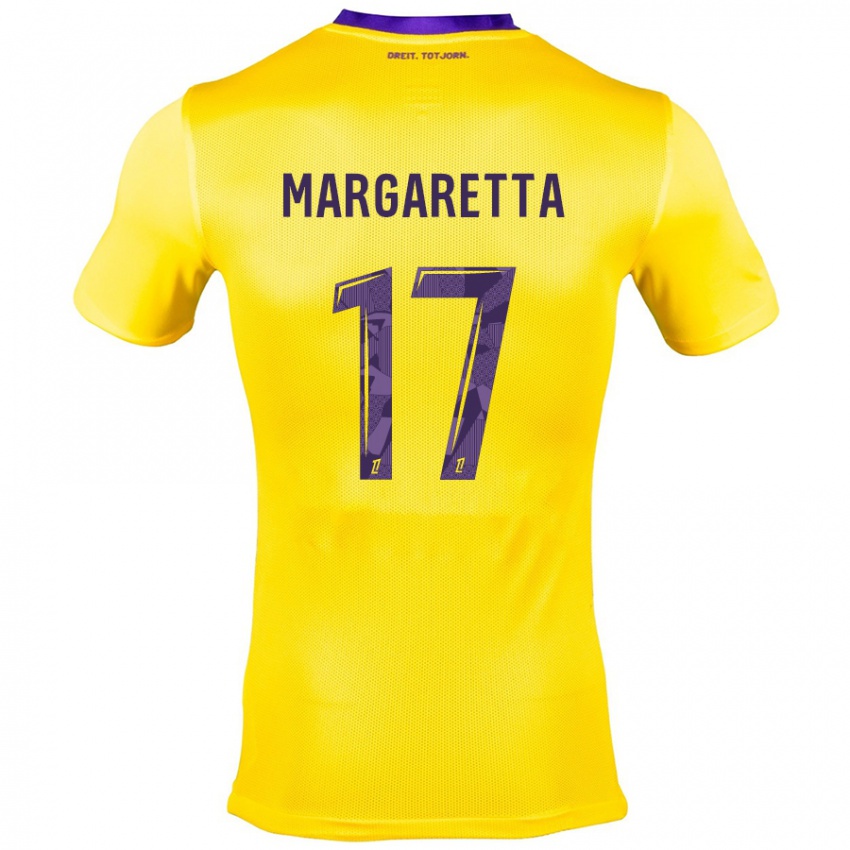 Lapset Jessica Margaretta #17 Keltainen Violetti Vieraspaita 2024/25 Lyhythihainen Paita T-Paita