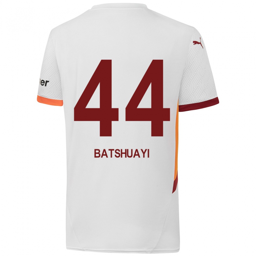 Lapset Michy Batshuayi #44 Valkoinen Keltainen Punainen Vieraspaita 2024/25 Lyhythihainen Paita T-Paita