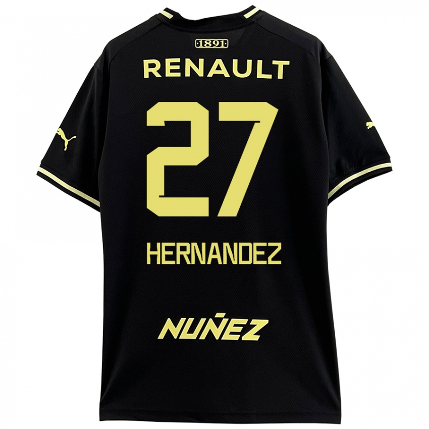 Lapset Lucas Hernández #27 Musta Keltainen Vieraspaita 2024/25 Lyhythihainen Paita T-Paita