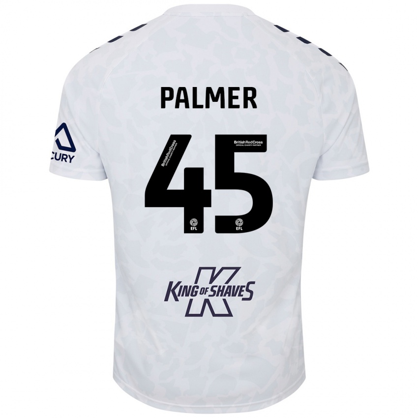 Lapset Kasey Palmer #45 Valkoinen Vieraspaita 2024/25 Lyhythihainen Paita T-Paita