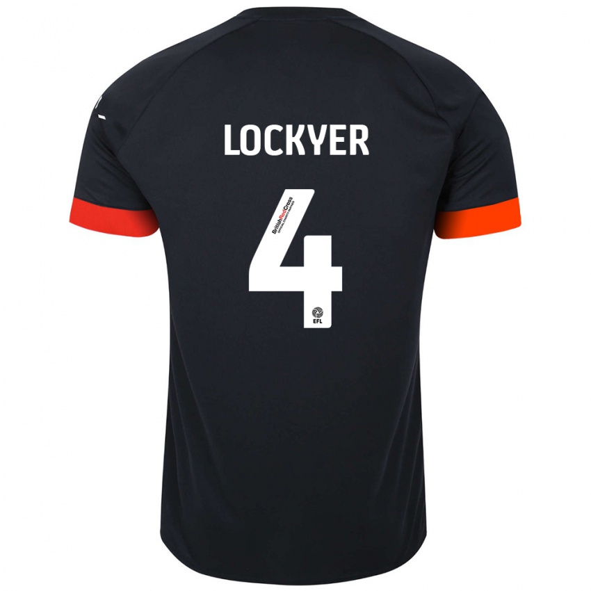 Lapset Tom Lockyer #4 Musta Oranssi Vieraspaita 2024/25 Lyhythihainen Paita T-Paita