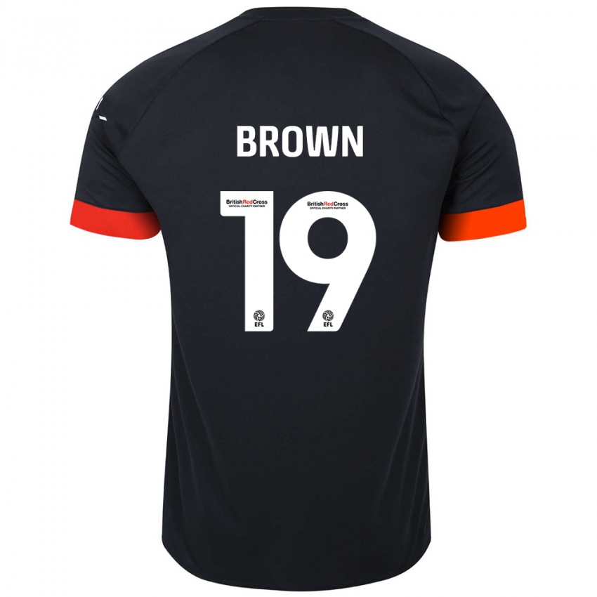 Lapset Jacob Brown #19 Musta Oranssi Vieraspaita 2024/25 Lyhythihainen Paita T-Paita