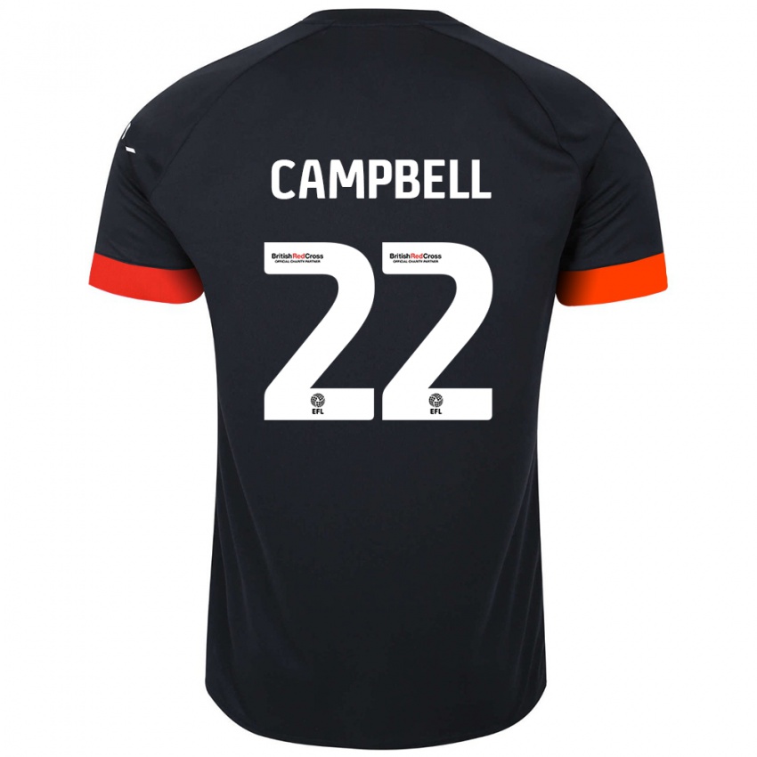 Lapset Allan Campbell #22 Musta Oranssi Vieraspaita 2024/25 Lyhythihainen Paita T-Paita