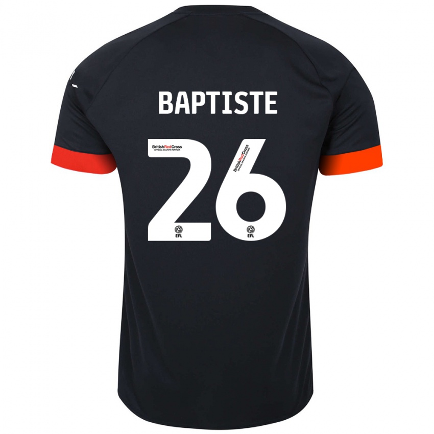 Lapset Shandon Baptiste #26 Musta Oranssi Vieraspaita 2024/25 Lyhythihainen Paita T-Paita