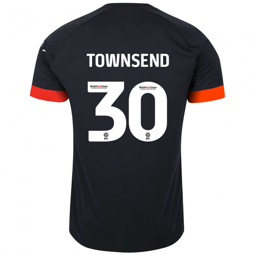 Lapset Andros Townsend #30 Musta Oranssi Vieraspaita 2024/25 Lyhythihainen Paita T-Paita