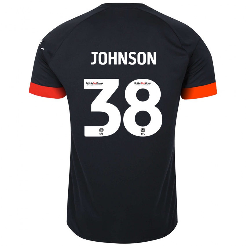 Lapset Joe Johnson #38 Musta Oranssi Vieraspaita 2024/25 Lyhythihainen Paita T-Paita