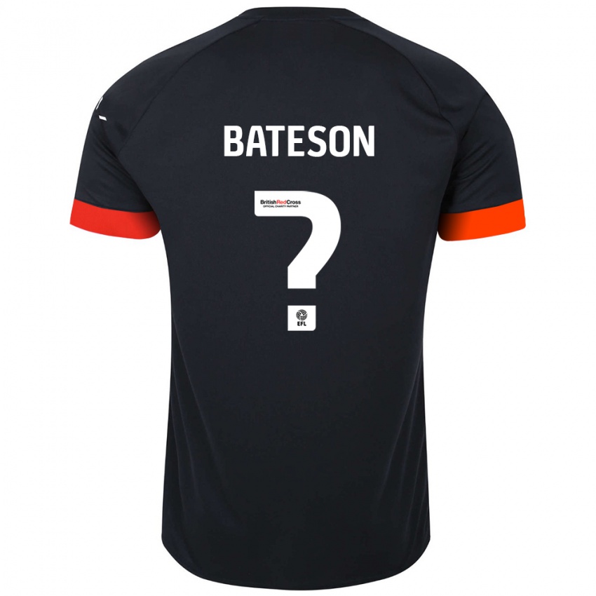 Lapset Jack Bateson #0 Musta Oranssi Vieraspaita 2024/25 Lyhythihainen Paita T-Paita