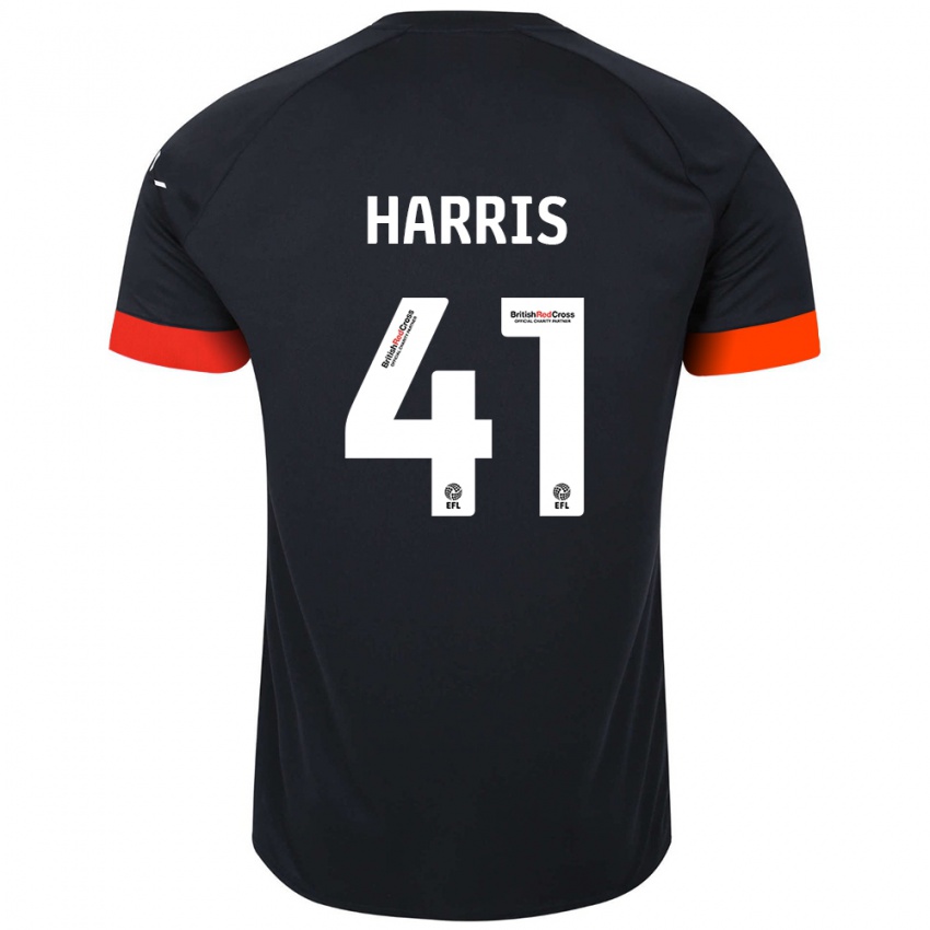 Lapset Taylan Harris #41 Musta Oranssi Vieraspaita 2024/25 Lyhythihainen Paita T-Paita