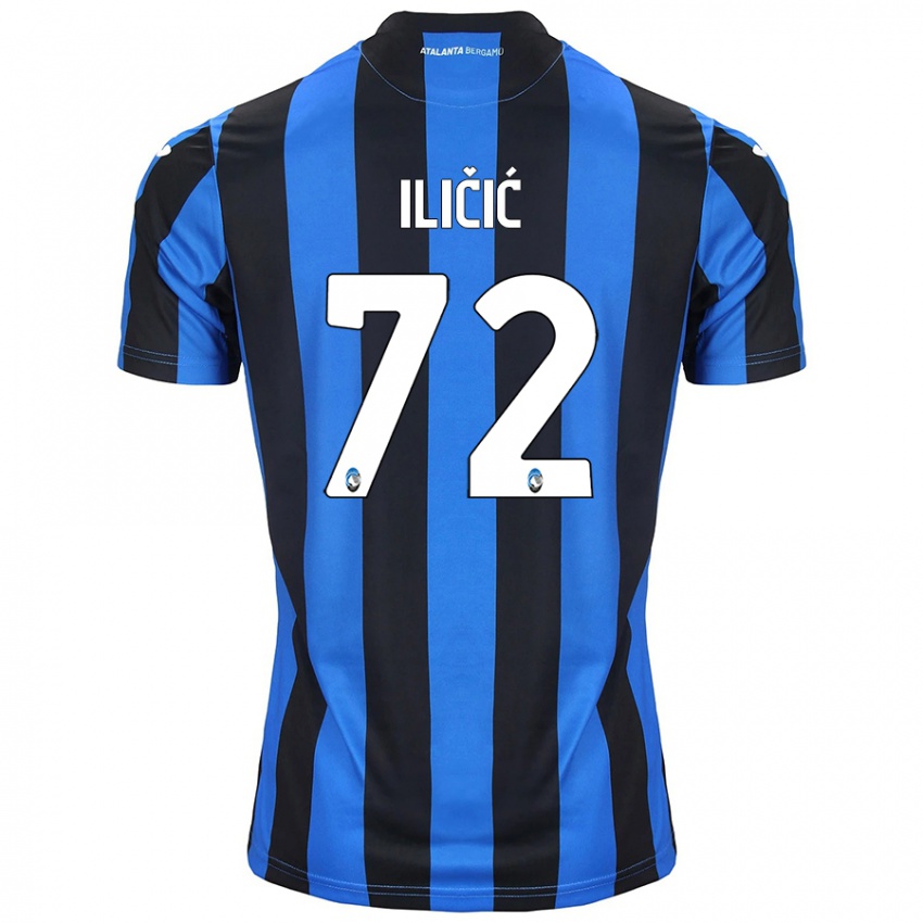 Miesten Josip Ilicic #72 Sininen Musta Kotipaita 2024/25 Lyhythihainen Paita T-Paita