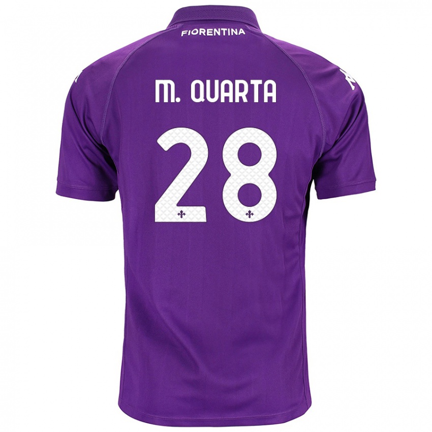 Miesten Lucas Martinez Quarta #28 Violetti Kotipaita 2024/25 Lyhythihainen Paita T-Paita