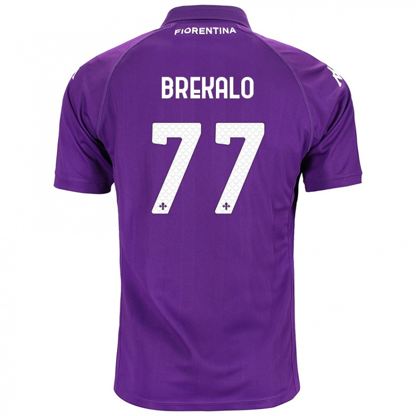 Miesten Josip Brekalo #77 Violetti Kotipaita 2024/25 Lyhythihainen Paita T-Paita