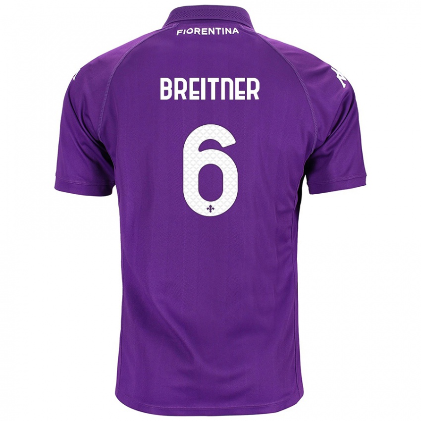 Miesten Stephanie Breitner #6 Violetti Kotipaita 2024/25 Lyhythihainen Paita T-Paita