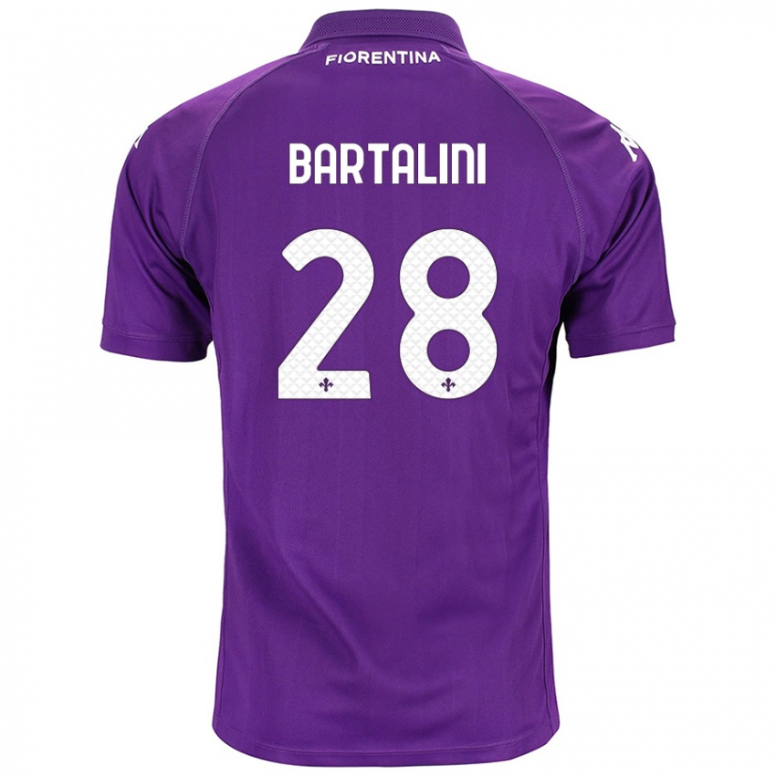 Miesten Viola Bartalini #28 Violetti Kotipaita 2024/25 Lyhythihainen Paita T-Paita