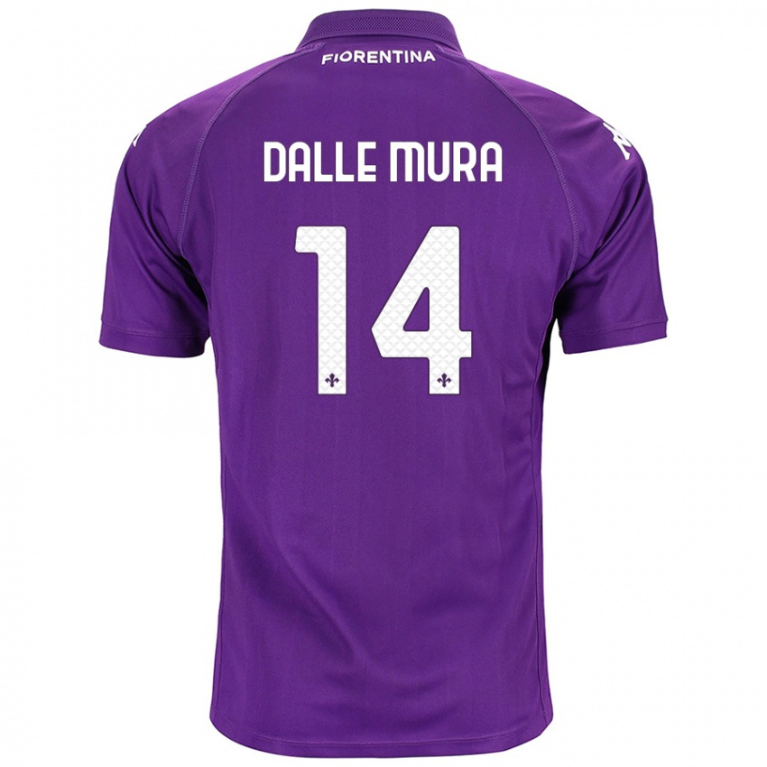 Miesten Christian Dalle Mura #14 Violetti Kotipaita 2024/25 Lyhythihainen Paita T-Paita