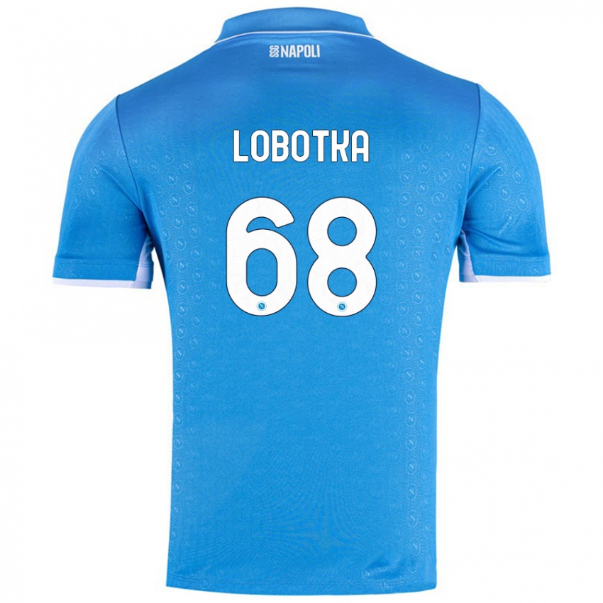 Miesten Stanislav Lobotka #68 Taivaansininen Kotipaita 2024/25 Lyhythihainen Paita T-Paita