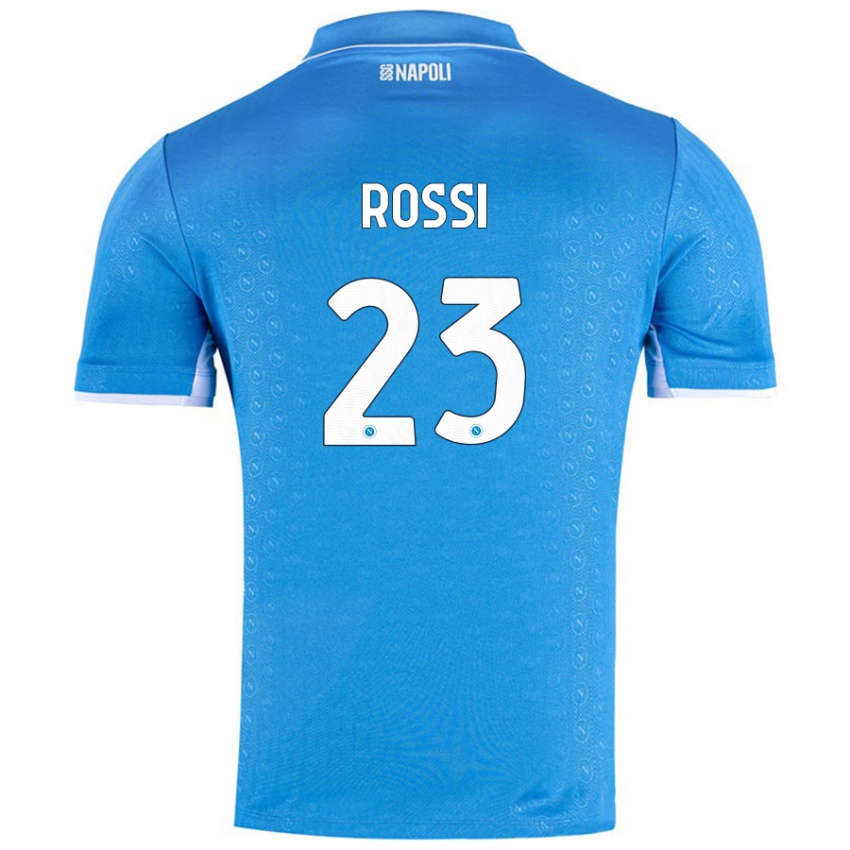 Miesten Leonardo Rossi #23 Taivaansininen Kotipaita 2024/25 Lyhythihainen Paita T-Paita