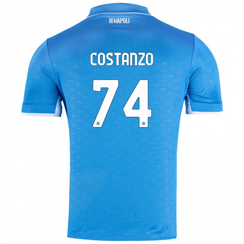 Miesten Davide Costanzo #74 Taivaansininen Kotipaita 2024/25 Lyhythihainen Paita T-Paita