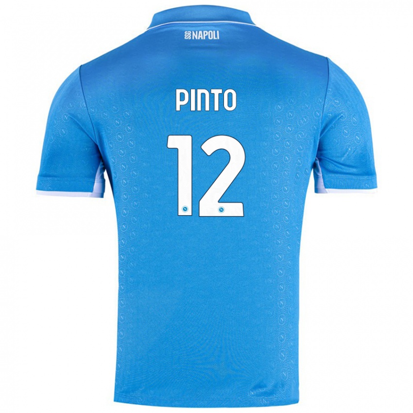 Miesten Ciro Pinto #12 Taivaansininen Kotipaita 2024/25 Lyhythihainen Paita T-Paita