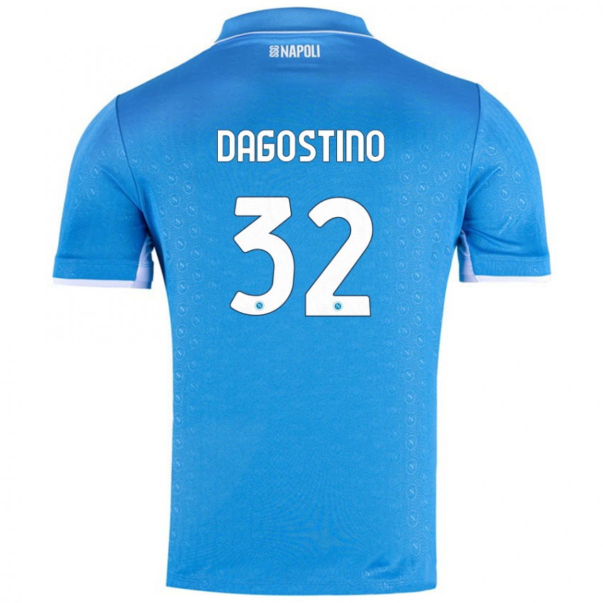 Miesten Giuseppe Dagostino #32 Taivaansininen Kotipaita 2024/25 Lyhythihainen Paita T-Paita