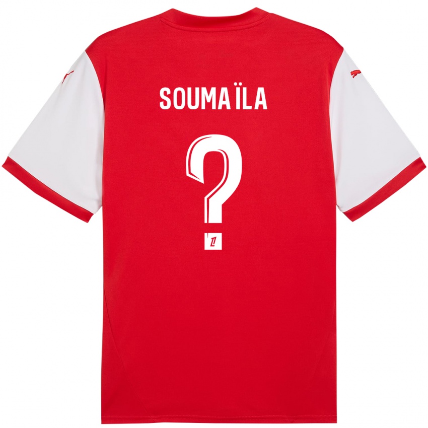 Miesten Soumaïla Sylla #0 Punainen Valkoinen Kotipaita 2024/25 Lyhythihainen Paita T-Paita