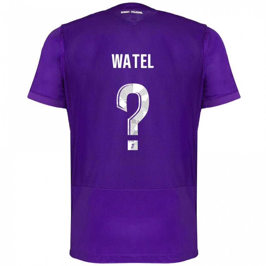 Miesten Kylian Watel #0 Violetti Valkoinen Kotipaita 2024/25 Lyhythihainen Paita T-Paita