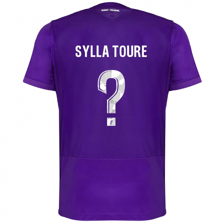 Miesten Ismael Sylla Touré #0 Violetti Valkoinen Kotipaita 2024/25 Lyhythihainen Paita T-Paita