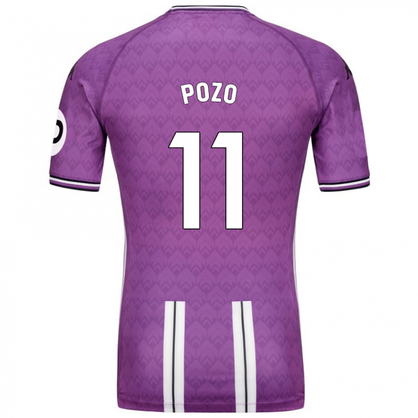 Miesten Manuel Pozo #11 Violetti Valkoinen Kotipaita 2024/25 Lyhythihainen Paita T-Paita