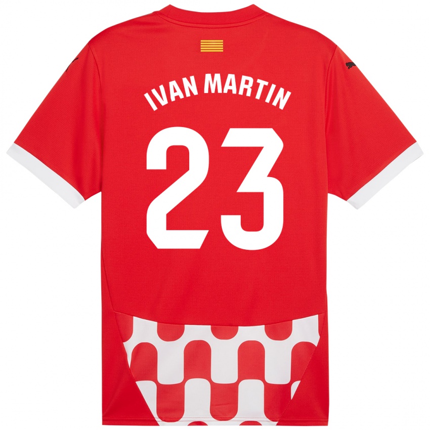 Miesten Iván Martín #23 Punainen Valkoinen Kotipaita 2024/25 Lyhythihainen Paita T-Paita