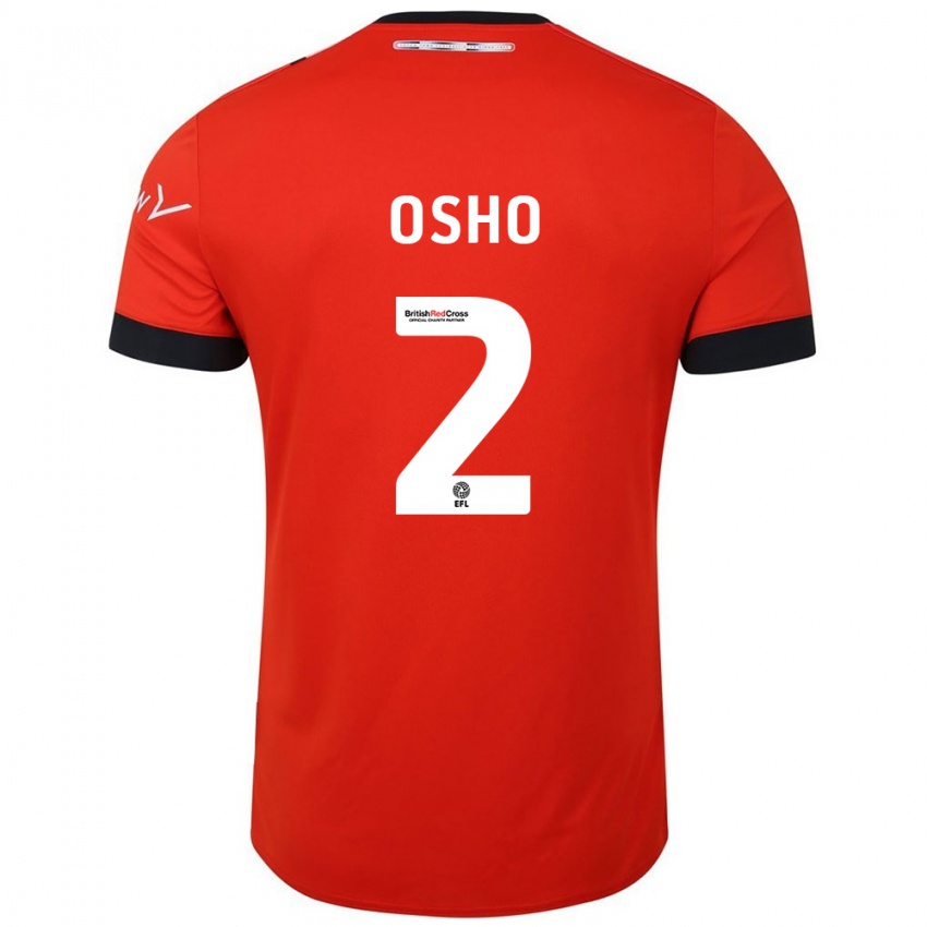 Miesten Gabriel Osho #2 Oranssi Musta Kotipaita 2024/25 Lyhythihainen Paita T-Paita