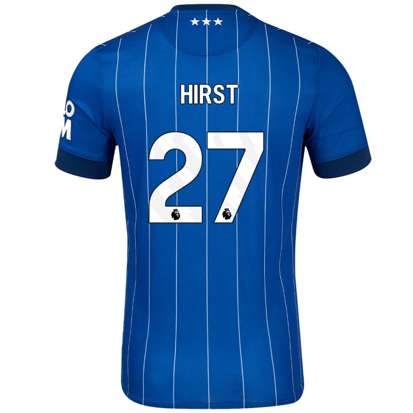 Miesten George Hirst #27 Tummansininen Kotipaita 2024/25 Lyhythihainen Paita T-Paita