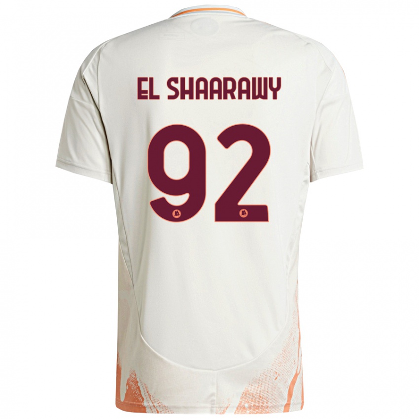 Miesten Stephan El Shaarawy #92 Kermanvalkoinen Oranssi Vieraspaita 2024/25 Lyhythihainen Paita T-Paita