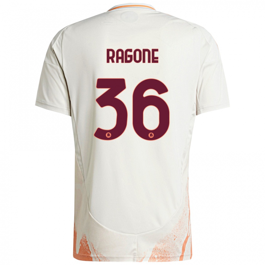 Miesten Diego Ragone #36 Kermanvalkoinen Oranssi Vieraspaita 2024/25 Lyhythihainen Paita T-Paita