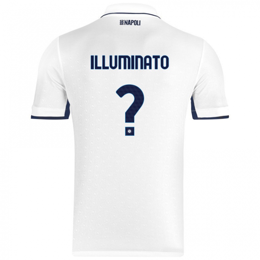 Miesten Antonio Illuminato #0 Valkoinen Royal Blue Vieraspaita 2024/25 Lyhythihainen Paita T-Paita