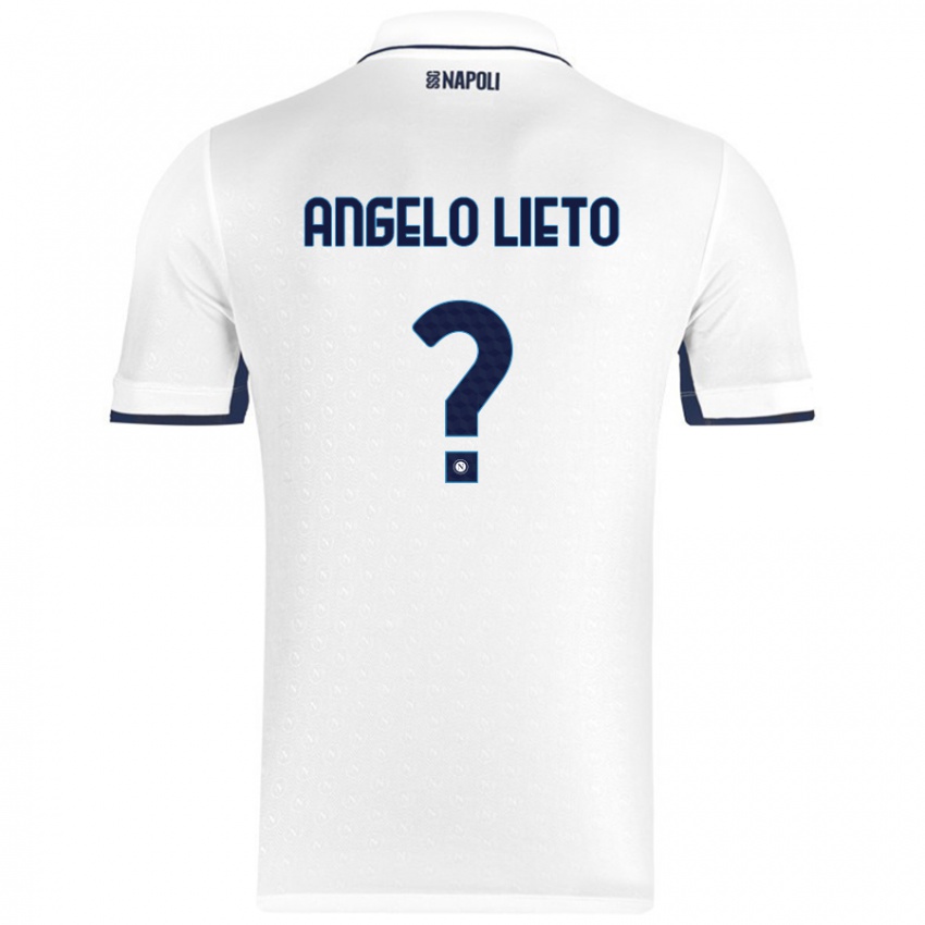 Miesten Angelo Lieto #0 Valkoinen Royal Blue Vieraspaita 2024/25 Lyhythihainen Paita T-Paita