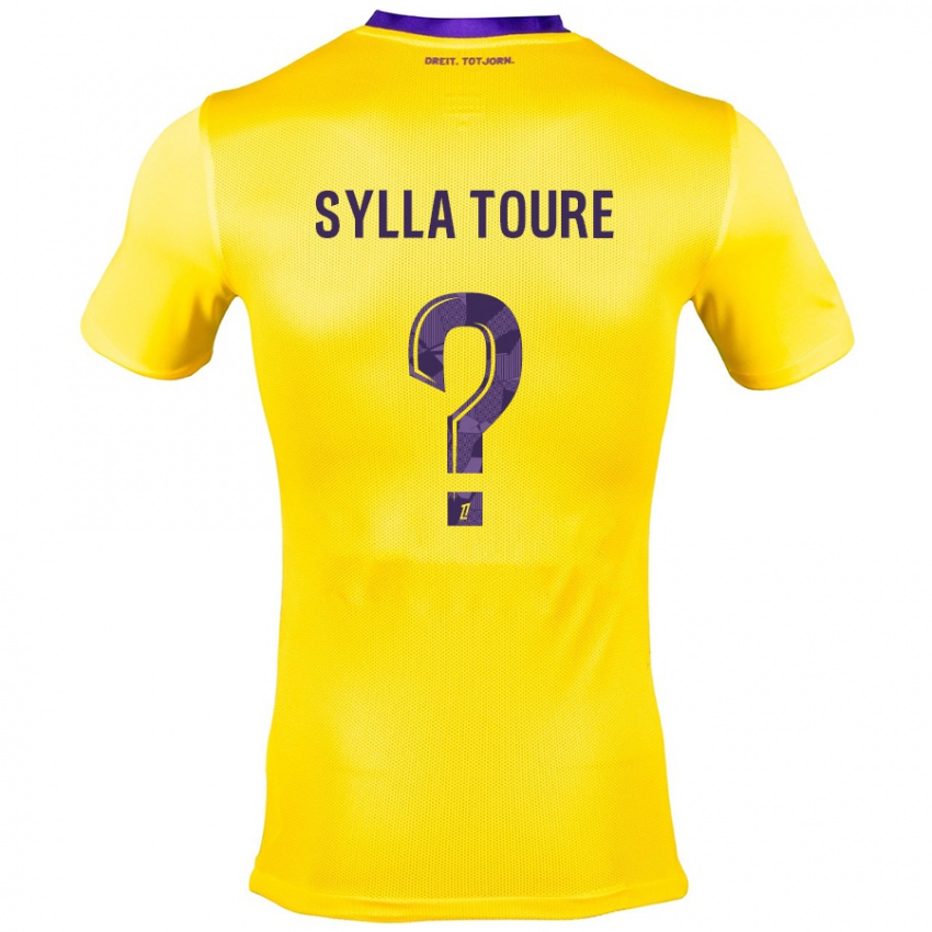 Miesten Ismael Sylla Touré #0 Keltainen Violetti Vieraspaita 2024/25 Lyhythihainen Paita T-Paita