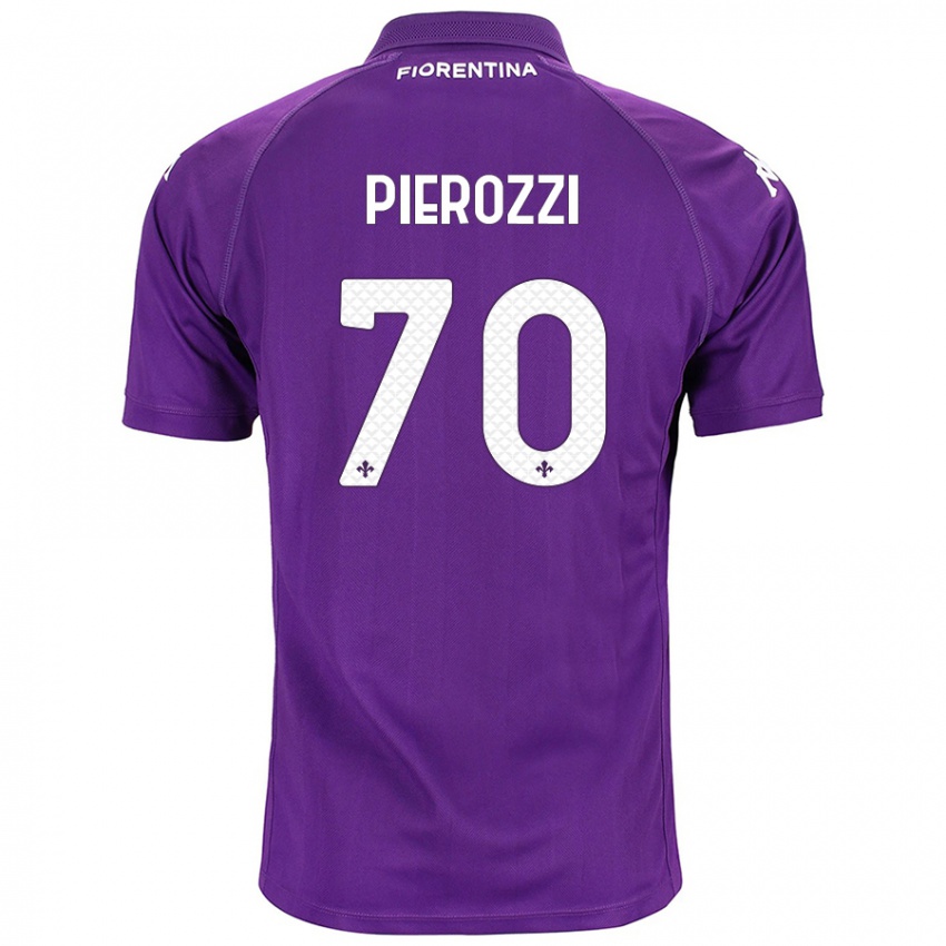 Naisten Niccolo Pierozzi #70 Violetti Kotipaita 2024/25 Lyhythihainen Paita T-Paita