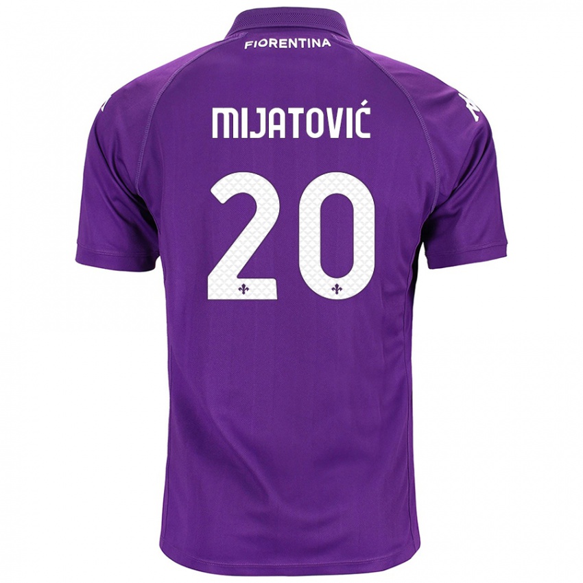 Naisten Milica Mijatović #20 Violetti Kotipaita 2024/25 Lyhythihainen Paita T-Paita