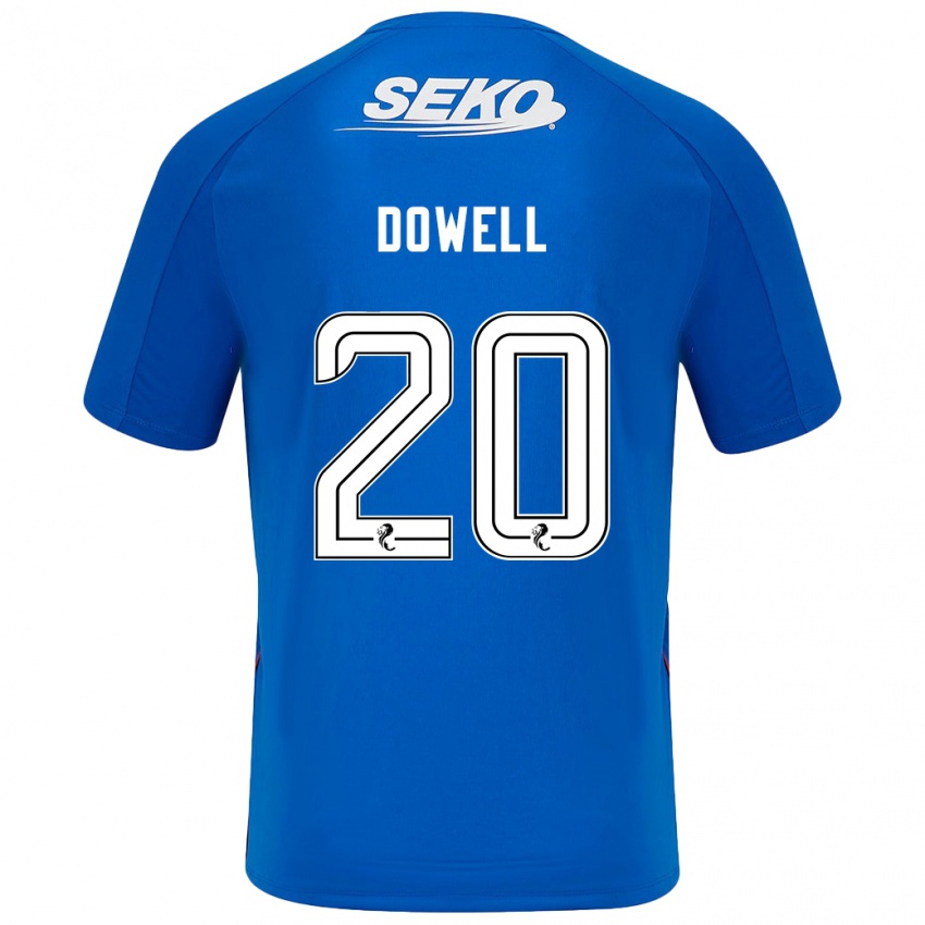 Naisten Kieran Dowell #20 Tummansininen Kotipaita 2024/25 Lyhythihainen Paita T-Paita