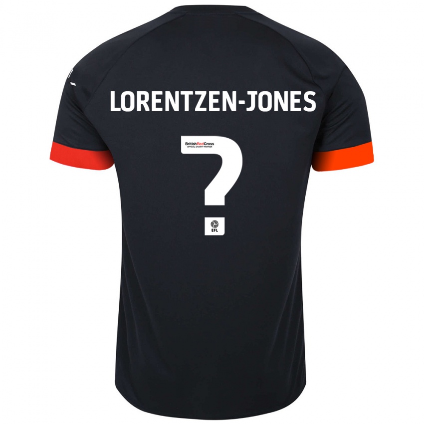 Naisten Jack Lorentzen-Jones #0 Musta Oranssi Vieraspaita 2024/25 Lyhythihainen Paita T-Paita