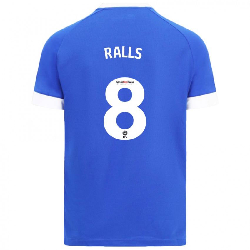 Lapset Joe Ralls #8 Taivaansininen Kotipaita 2024/25 Lyhythihainen Paita T-Paita