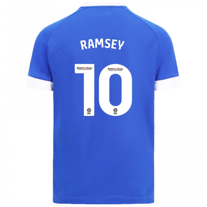 Lapset Aaron Ramsey #10 Taivaansininen Kotipaita 2024/25 Lyhythihainen Paita T-Paita