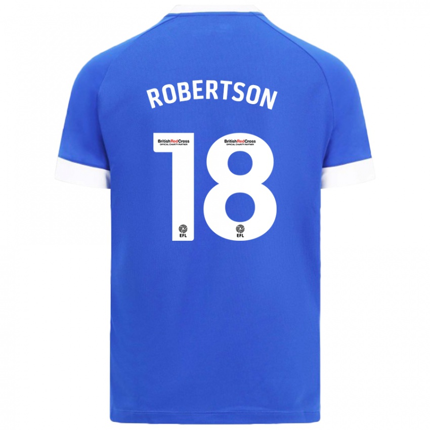 Lapset Alex Robertson #18 Taivaansininen Kotipaita 2024/25 Lyhythihainen Paita T-Paita