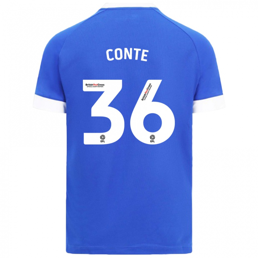 Lapset Raheem Conte #36 Taivaansininen Kotipaita 2024/25 Lyhythihainen Paita T-Paita