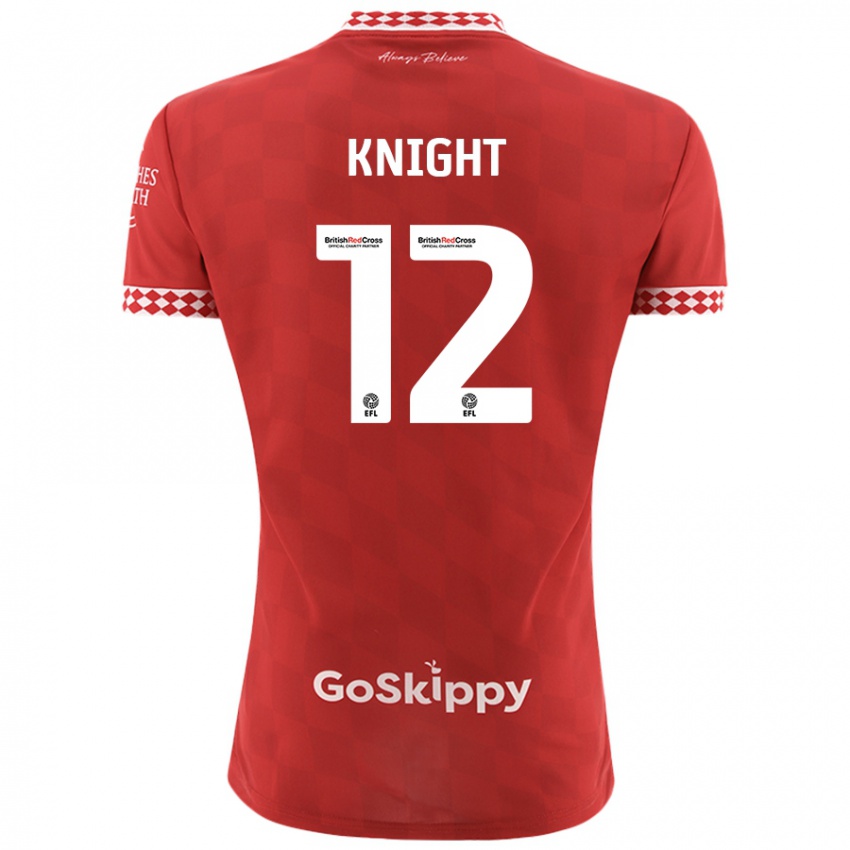 Lapset Jason Knight #12 Punainen Kotipaita 2024/25 Lyhythihainen Paita T-Paita