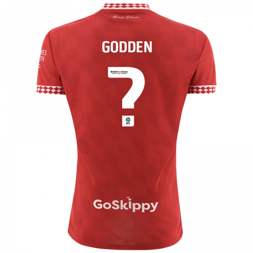 Lapset Freddie Godden #0 Punainen Kotipaita 2024/25 Lyhythihainen Paita T-Paita